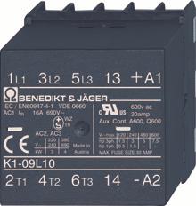 Mini Contactors AC Operated Power Ratings Rated Aux. Contacts 2) Type Coil voltage 1) Current Built Additional 24 24V 50/60Hz AC2, AC3 in 230 220-230V 50Hz 380V 24VS 24V 50/60Hz w.
