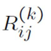 (k) R ij Definition If we construct these expressions in order of increasing superscript, (k) then since each R ij depends only on expressions
