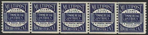 Postage Meter Company corner ad cover with notation that envelope was stamped & sealed by the Mail O Meter, creased