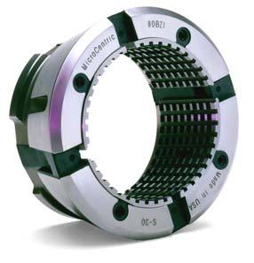 MicroCentric S Pad Collet Chucks also accept MicroCentric Quick Change Collets for increased flexibility and accuracy.