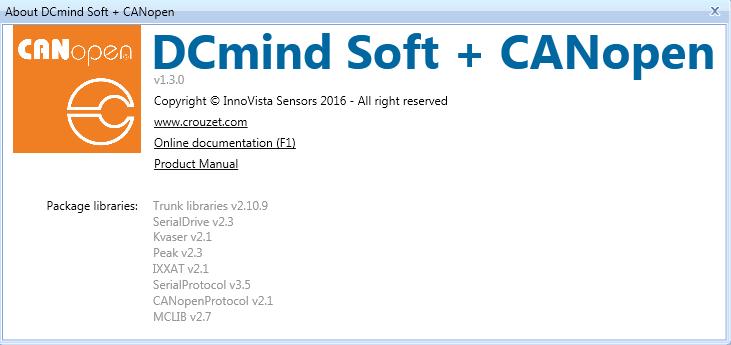 1. INTRODUCTION Use DCmind Soft + CANopen to configure and program CROUZET SMI21 CANopen drive.