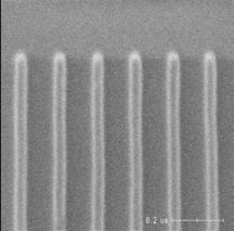 6 SEM images Figure 8 shows top down SEM images of imprinted wafers at each of the line sizes under