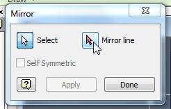 The equation is equal to 11.3. Mirror the Fold Lines 1. Click on Mirror from the Pattern toolbar. 2.