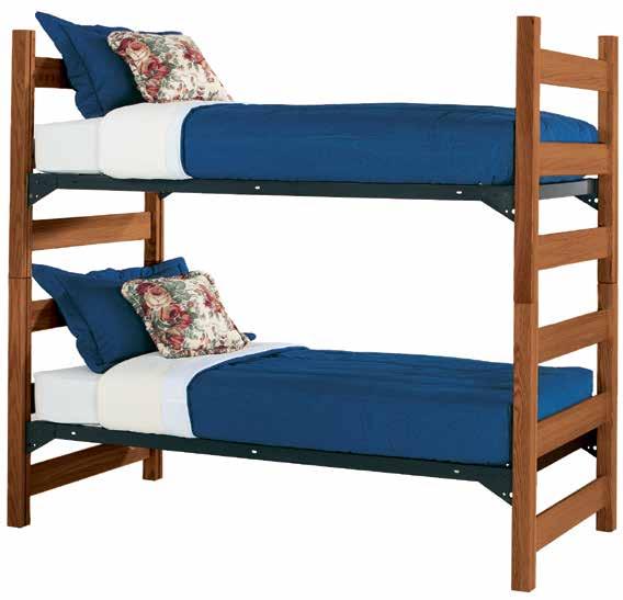 Loft with 2 Ladder End Headboards and Spring Base 7028862 1 Metal Loft with