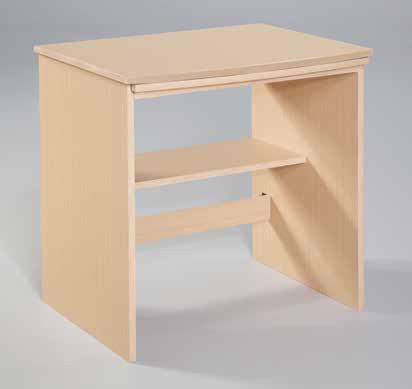 Pullout shelf is a space saving retractable work surface Pedestal