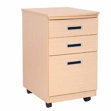 Laminate End, Drawer and Pullout 9325223 Pedestal Desk with Metal