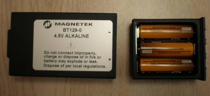 1 Alkaline Battery Pack (BT129) The XLTX comes standard with a battery pack (BT129) that holds three disposable AA
