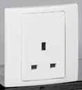 Mallia TM British standard socket outlets and fused connection units - complete white 2 811 10 2 811 14 2 811 28 2 811 29 Conform to BS EN 60669 1 Polycarbonate front cover plates with a matt finish