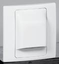 Mallia TM switches for hotels, downlighters and sound distribution - complete white 2 810 48 2 810 97 2 811 82 2 811 84 Polycarbonate front cover