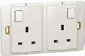 Mallia TM British standard socket outlets and fused connection units - customisable colours NEW 2 833 13 2 817 18 2 835 28 2 833 42 Plate selection charts p. 36-37 Conform to BS EN 60669 1.