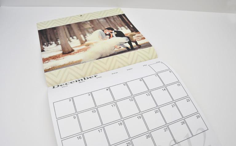 7x5 in Size Choose the starting month for your calendar and personalize dates with special occasions Wall