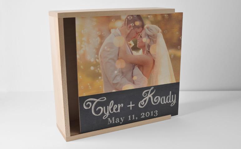Custom Wood Album Box Fitted for the Miller s Signature Album, the Custom Wood Album Box features your image printed directly onto the wooden surface for a truly unique photo