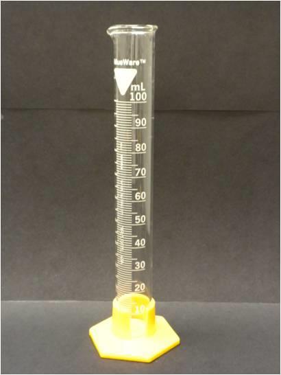 graduated cylinder Used to measure