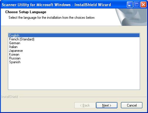 Processing Software Option" are installed or not is displayed.