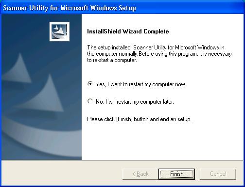(* Restarting the PC is necessary for Windows Vista.) 15.