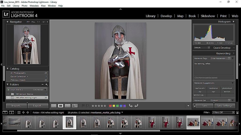 16 Changing pixel size in Lightroom To export and resize images go the Library module.