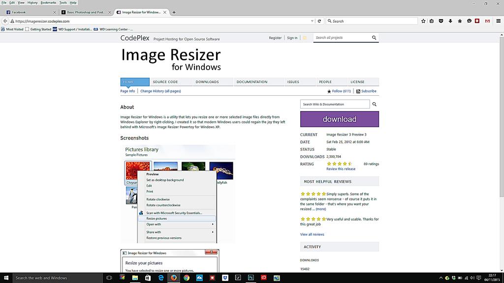 63 Changing pixel size in CodePlex Image Resizer Search for codeplex image resizer to find https://imageresizer.