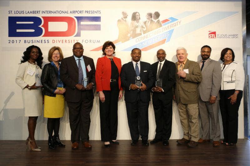 Left to right: Yaphett El-Amin, Executive Director, MOKAN, Diversity Champion; Margaret McGrath, President, Tramar Contracting, Inc.