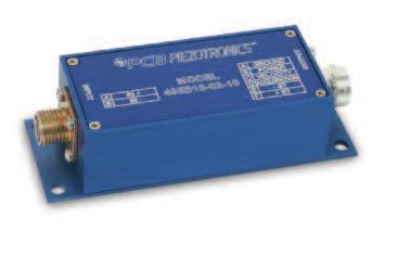 7D mm) Miniature, 3-Channel, ICP Signal Conditioner Model 422E35 For use with charge sensors that operate at high temperatures 1 mv/pc gain ± 2500 pc input range (±2%) 5 to 100k Hz frequency