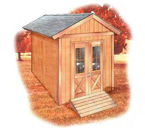 12 X 8 Shed Plans With Illustrations, Blueprints & Step By Step
