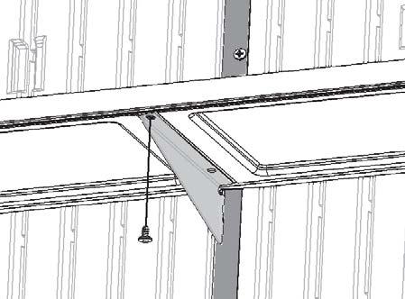 Set a Shelf Support Bracket (AE) into the top location of each