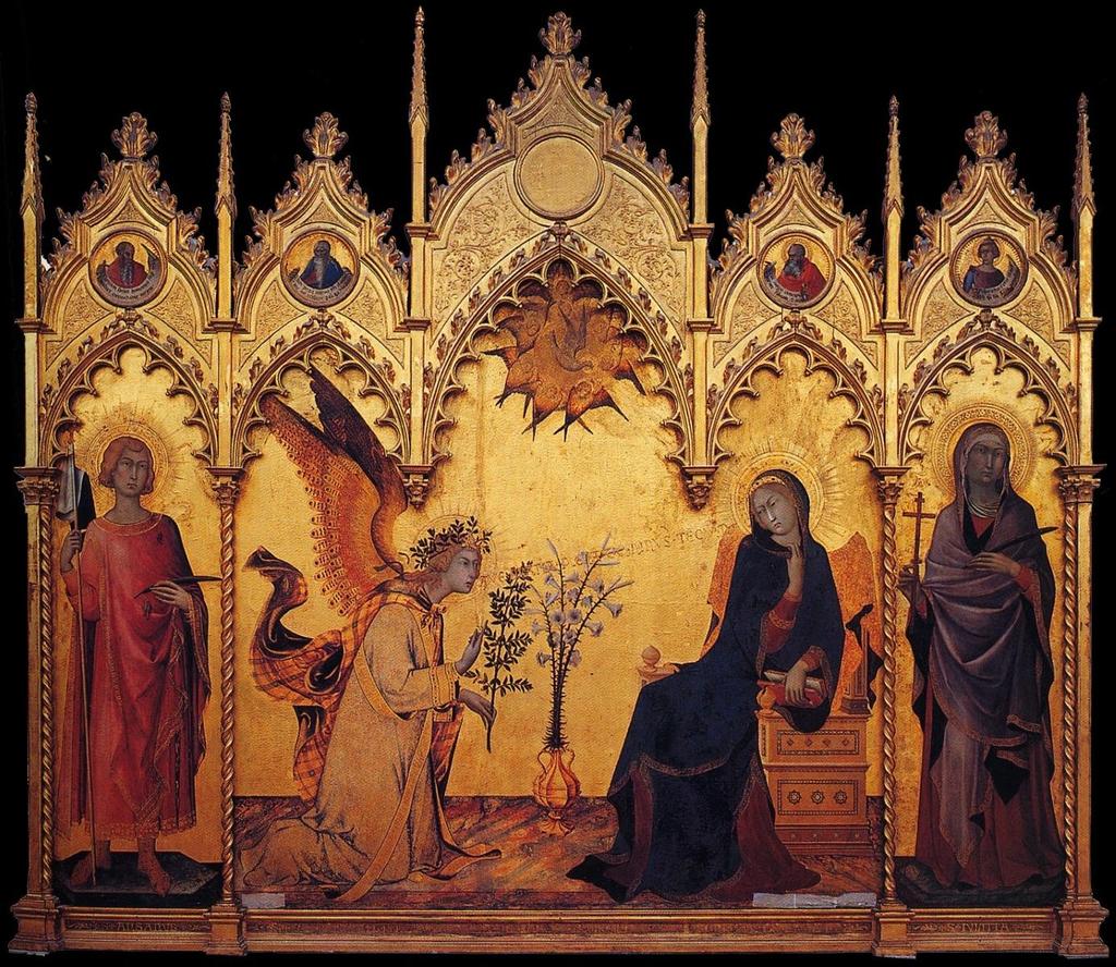 Simone Martini and Lippo Memmi Annunciation 1333