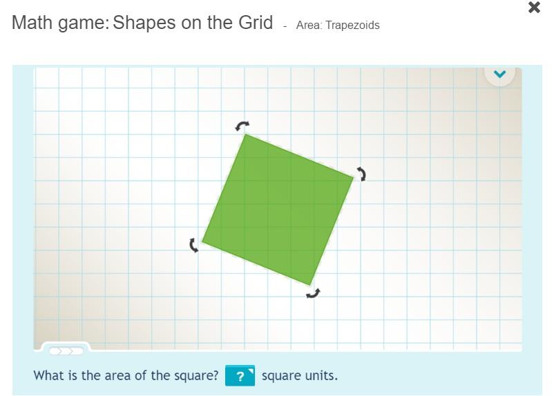 4 Say: Please read the question. The question asks, What is the area of the square? Ask: How can we determine the area of the square?