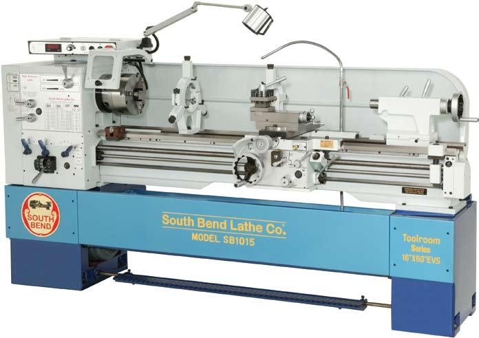 16" x 60" VARIABLE-SPEED Toolroom Lathes (EVS) These South Bend lathes are built to very close tolerances and designed to last even in the most demanding production shop!