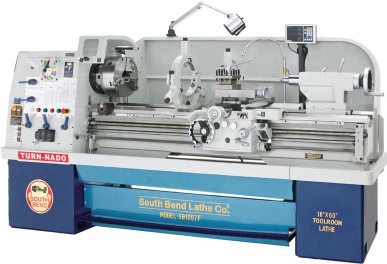 18" x 60" 16-SPEED TOOLROOM LATHE Our TURN-NADO Toolroom Lathes are designed for demanding shops that want "nothing but the very best.