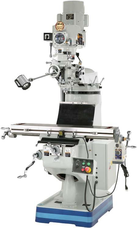 9" x 42" Variable-Speed Milling machine This milling machine has all of the features you would expect from South Bend, including a Reeves variable speed drive.