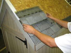Install shingles in a