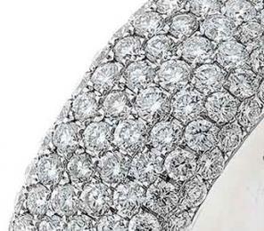 Channel set diamonds are popular with buyers who are looking for wedding bands.
