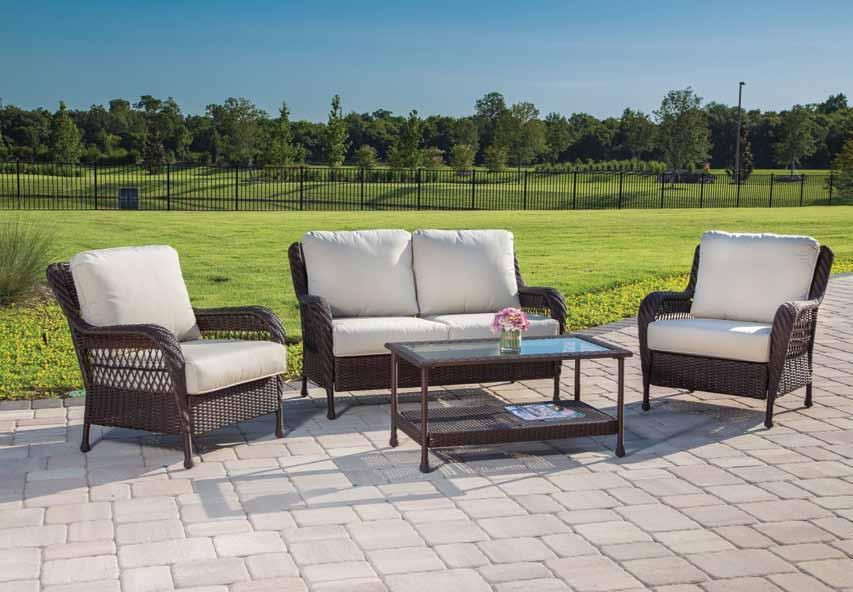 Cushions #W53999K Four Piece Set Includes: Two Lounge Chairs One Loveseat One Coffee