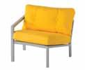 Lounge Chair (A) (1) 45 o Corner L L A R A R C (1) Left Arm Lounge Chair (L) (1) Right Arm Lounge Chair (R) (3) Armless Lounge Chair (A) (2) 45 o Corner L A A A R Collection Details Rust resistant,