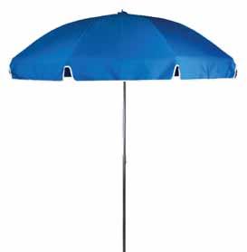 Umbrellas Maui & Atlantis MAUI PATIO UMBRELLA, 8 Steel Ribs Profile Size: 7.5 Ribs: (8) 5mm. Zinc Plated Steel Ribs Pole: 1.3mm Anodized Aluminum, 1.