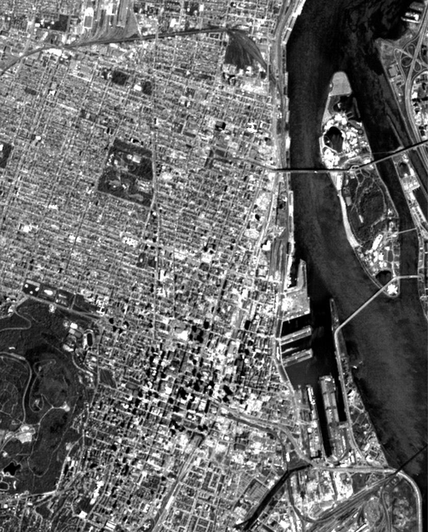 Satellite Image Downtown Montreal http://www.ccrs.