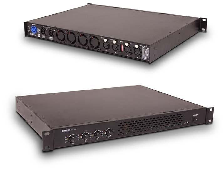Multi-channel amplifier P4700-4 channel amplifier 4x350W / 8ohm, 4x550W / 4 ohm, 4x750W / 2 ohm P4700, 4 channel class-d amplifier Designed to be a reliable work-horse, the 4-channel P4700 class-d