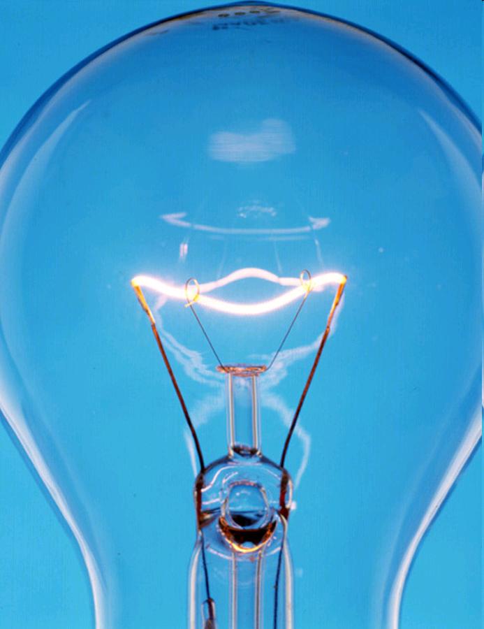 Incandescent Light Tungsten Filament T = 2700-3300 Kelvin About 95% of the energy supplied to an incandescent bulb is wasted as heat. Chemistry. Prentice Hall, 1996: 443; "Electric Light.