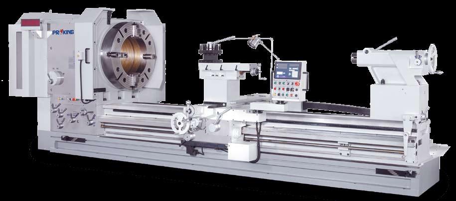 Heavy duty gap lathe PB SERIES HEAVY DUTY HOLLOW SPINDLE LATHES HPB45 HPB35 Swing over bed 1275 mm 1740 mm Swing over cross slide 950 mm 1460 mm Swing in gap 1610 x 600 mm 2230 x 600 mm Width of bed