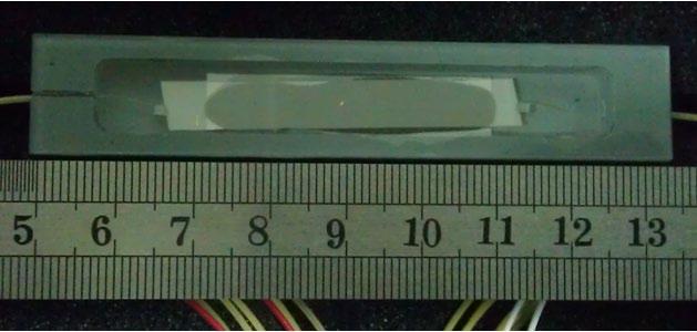 218 Photonic Sensors waveguide sensor is shown in Fig. 4. The package size of the sensor was (85 15 10) mm 3.