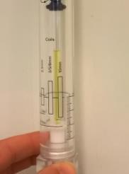 depth gauge It is better to dilute sample to correct depth than to run with a short sample