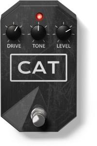 EFFECTS CAT The Cat is modeled after a classic stomp box distortion pedal known for its raw dirty - yet beautiful - distortion tones.