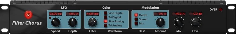 Dimension The Dimension is modeled after a very famous Japanese analog chorus effect pedal released in the 80s. This chorus offers four distinct presets to chose from.