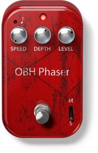 Coupled with the delay pedal, the Chorus-Phaser effect really enhances any arpeggiated guitar section. Your cord voicings will sound richer and fuller with this pedal.