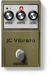 EFFECTS JC Vibrato The JC Vibrato is modeled after the vibrato found in a very popular Japanese amplifier known for its super clean and pure sound.