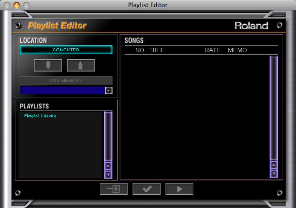 To change rhythm sets, highlight the name of the current rhythm set on the RHYTHM PATTERN screen, and turn the VALUE dial to select another set.