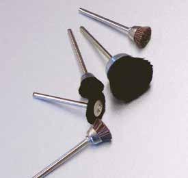 Miniature Brushes Miniature Brushes Our mandrel-mounted wire and hair brushes are of the most durable in the industry.