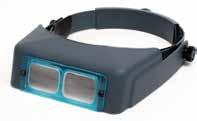 Accessories OptiVISOR The OptiVISOR is a precision binocular headband magnifier, which permits unrestricted user efficiency while reducing eye strain.