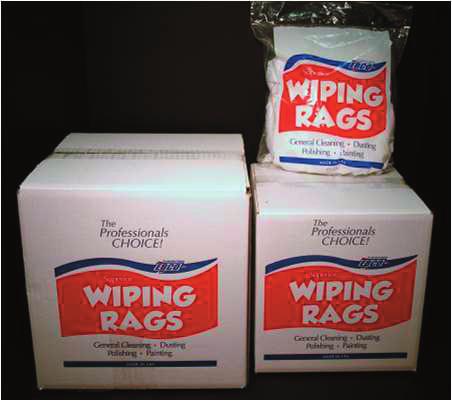 Page 6 To Order Call: 978-957-3500 Standard Wiping Rag Packaging Options: (Custom
