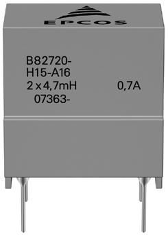 B82720H15 Rated voltage 42 V AC/80 V DC Rated inductance 4.